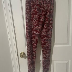 Win win leggings black red large